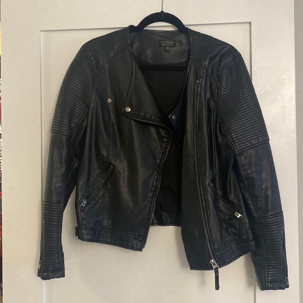 TopShop vegan leather jacket